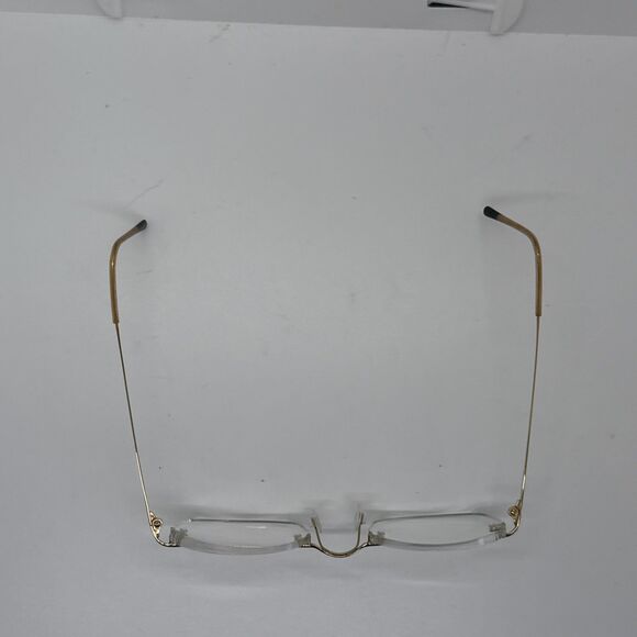Marchon Airlock 2 760/9 50 Gold Rimless Eyeglasses Frames 49-21 135 FRAMES ONLY - Picture 9 of 9